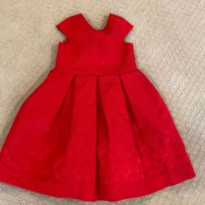 Girls Janie and Jack Red Christmas Dress Size 7
